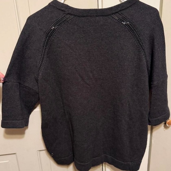 Lululemon Bhakati Reality Short Sleeve Sweater - Dark Grey - 10 - Picture 8 of 8